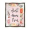 Stupell Industries Best Mom Ever Floral Family Black Framed Floater Canvas Wall Art